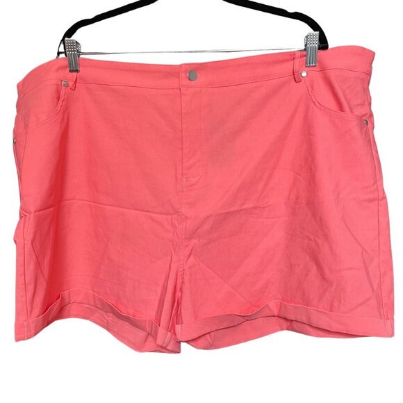 4X (fit like 3X) Cuffed Colored Shorts with Pockets NWT - Picture 3 of 8